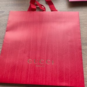 Gucci red empty bag